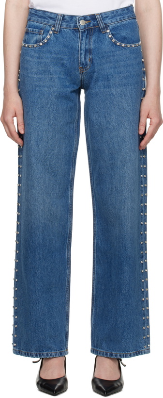 Photo: Sandy Liang Blue Updo Jeans