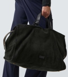 Giorgio Armani Suede duffel bag