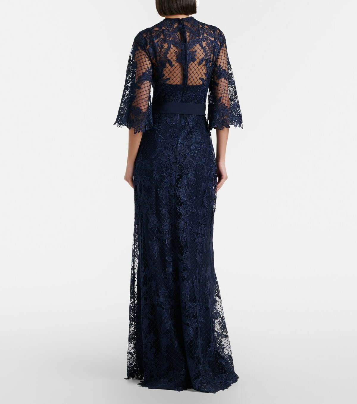Elie Saab Embroidered lace and tulle gown