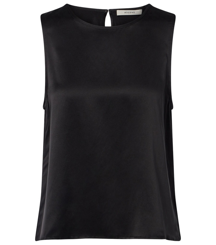 Photo: Asceno Sofia silk charmeuse tank top