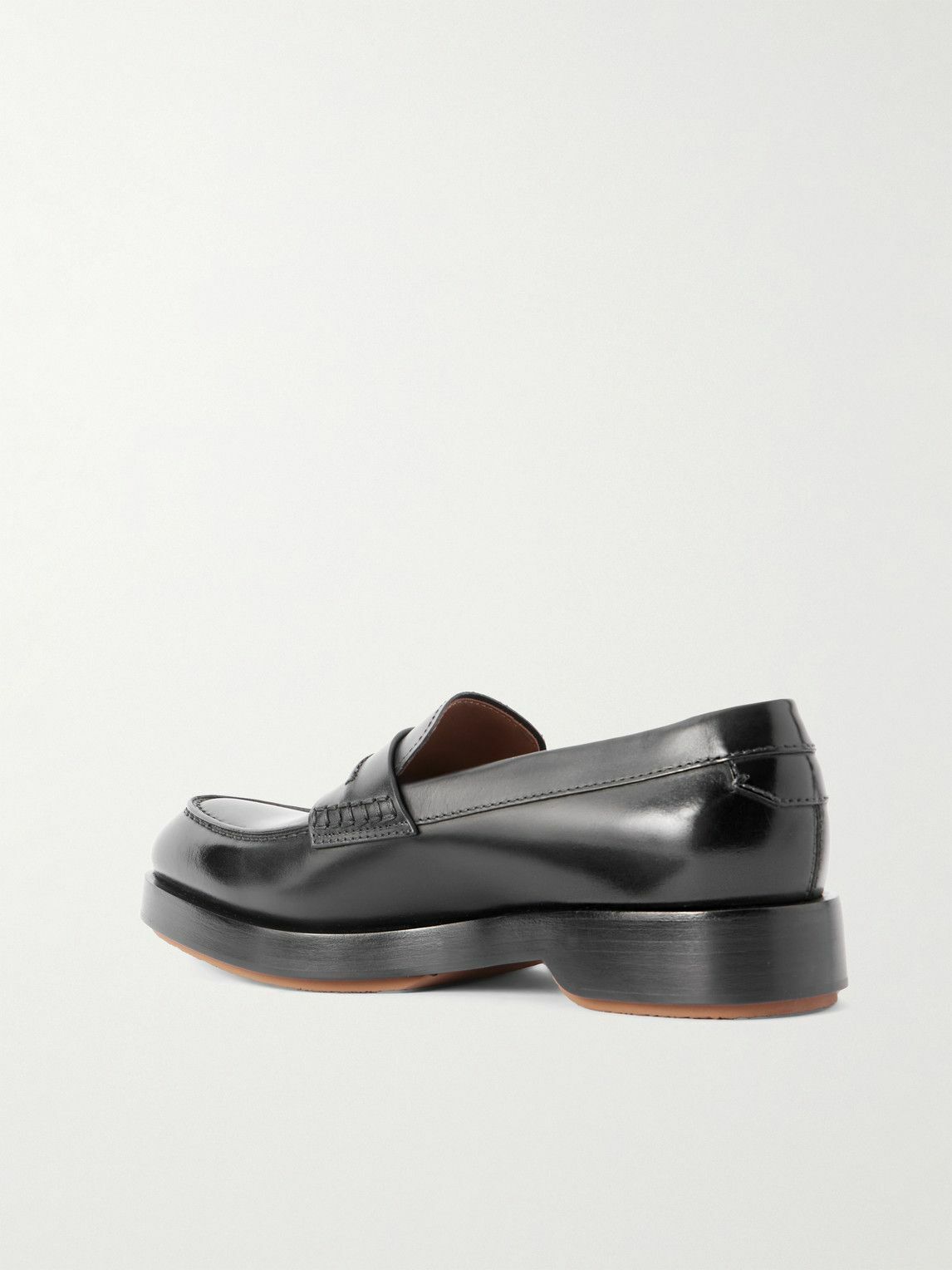 Zegna - Udine Leather Penny Loafers - Black