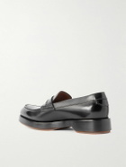 Zegna - Udine Leather Penny Loafers - Black