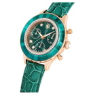 Swarovski Octea Chrono Quartz Crystal Green Dial Watch 5672931