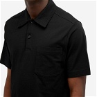 Dries Van Noten Men's Helder Polo Shirt in Black