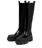 Ganni Patent leather knee-high boots
