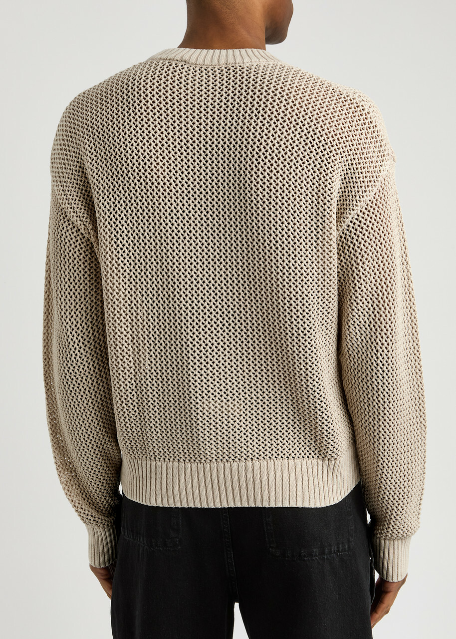 Represent Open-knit Cotton Jumper Off White
