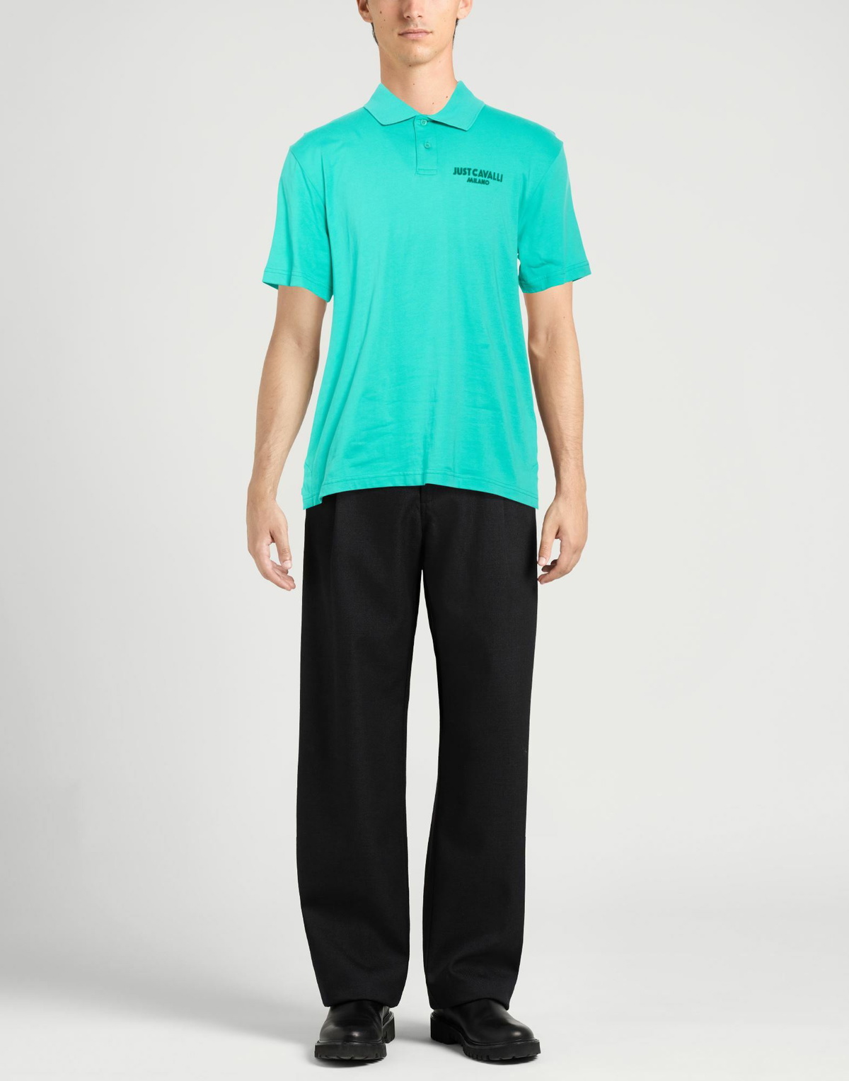 Just Cavalli Mens Polo shirt Turquoise