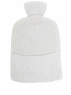 Johnstons Of Elgin Grey Ribbed Cashmere Hot Water Bottle