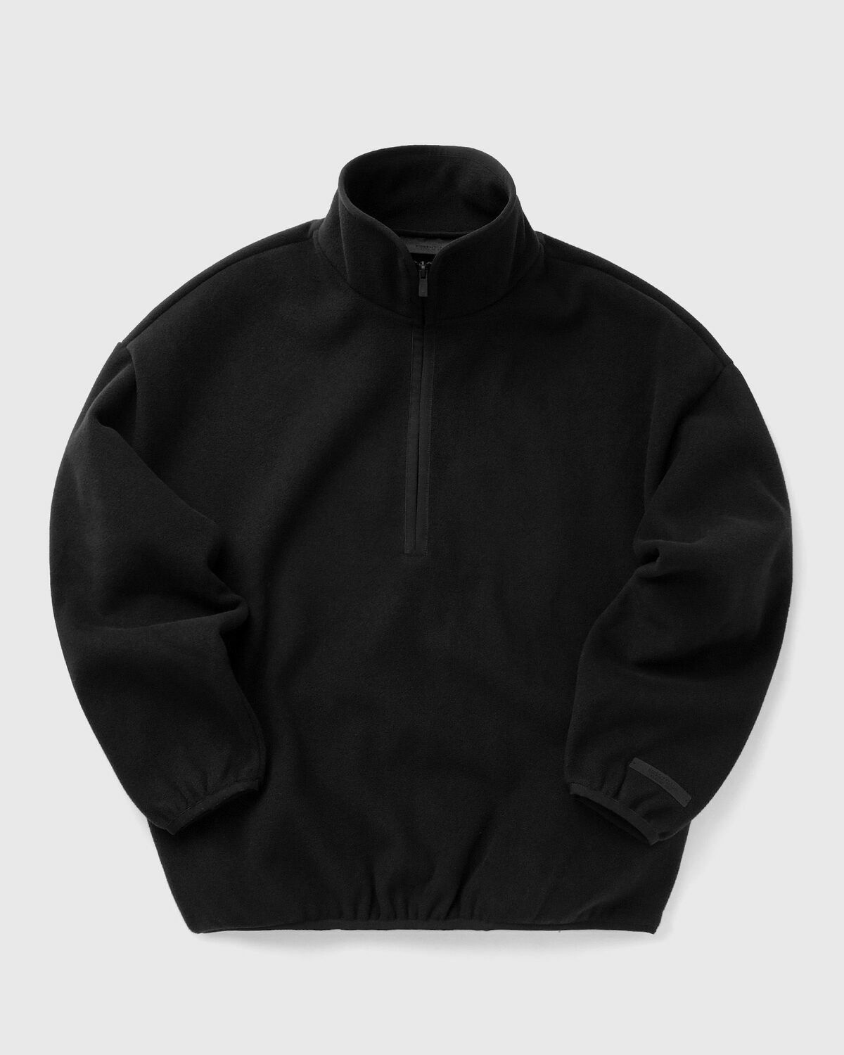 Fear of God Essentials BRUSHED HALF ZIP PULL OVER Black Mens