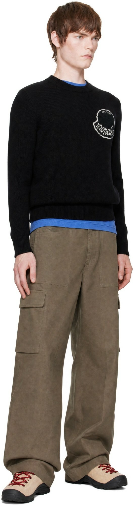 Moncler Black Crewneck Sweater