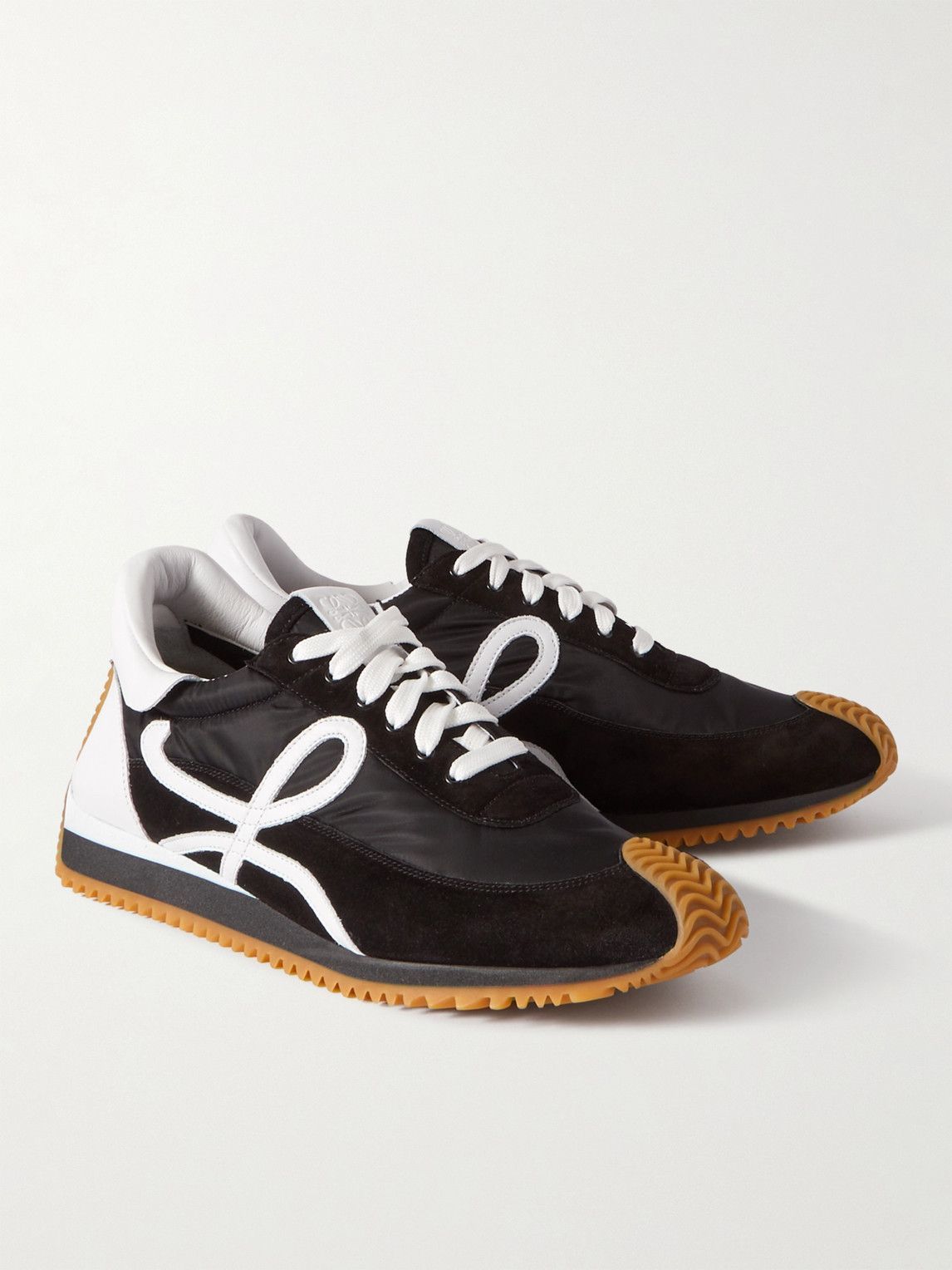 Loewe - Flow Runner Leather-Trimmed Suede and Nylon Sneakers