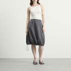 Coperni Women's TECHNICAL TAILORED BALLOON MIDI SKIRT in Grey