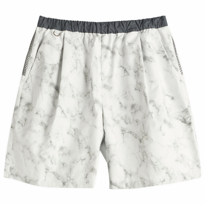 Photo: Uniform Experiment Men's Marble Tech Shorts in White