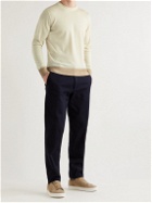 Kiton - Hand-Dyed Wool and Silk-Blend Sweater - Neutrals