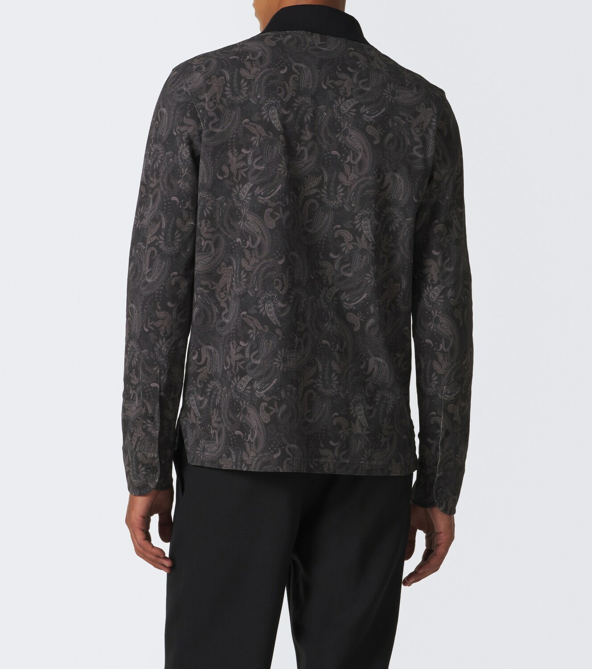 Etro Printed cotton piqué polo shirt