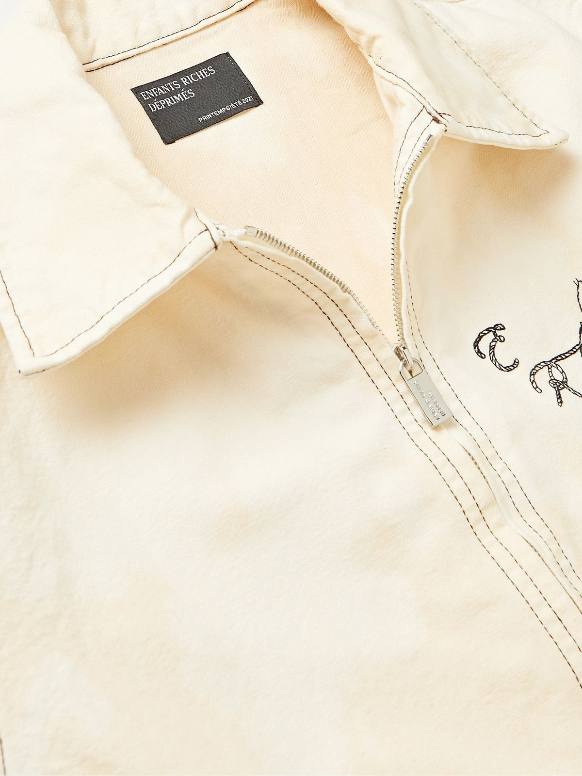 Enfants Riches Déprimés - Embroidered Cotton-Canvas Jacket