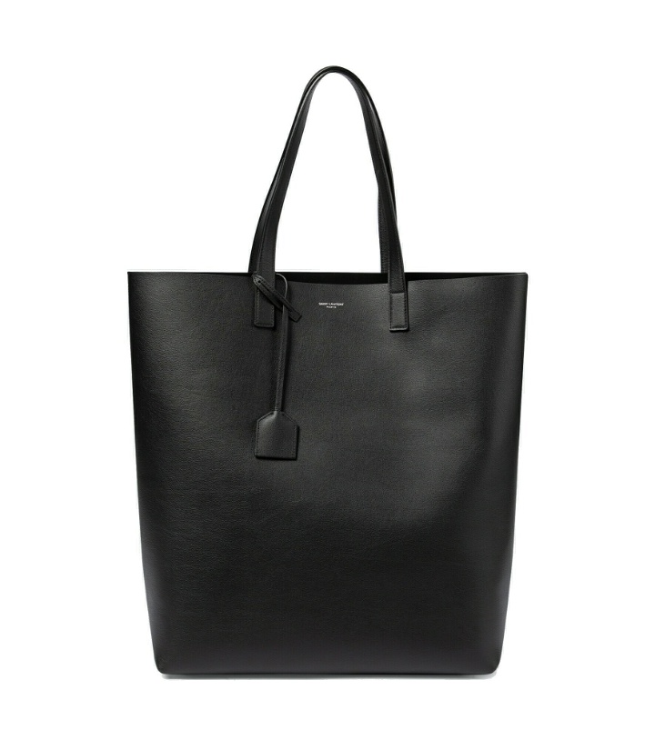 Photo: Saint Laurent - Leather shopping tote bag