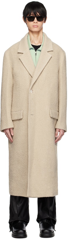 Photo: Wooyoungmi Beige Double-Breasted Coat
