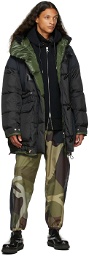 Sacai Reversible Black & Green Insulated Jacket
