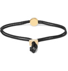 Alice Made This - Dot Cord and Gold-Plated Bracelet - Black