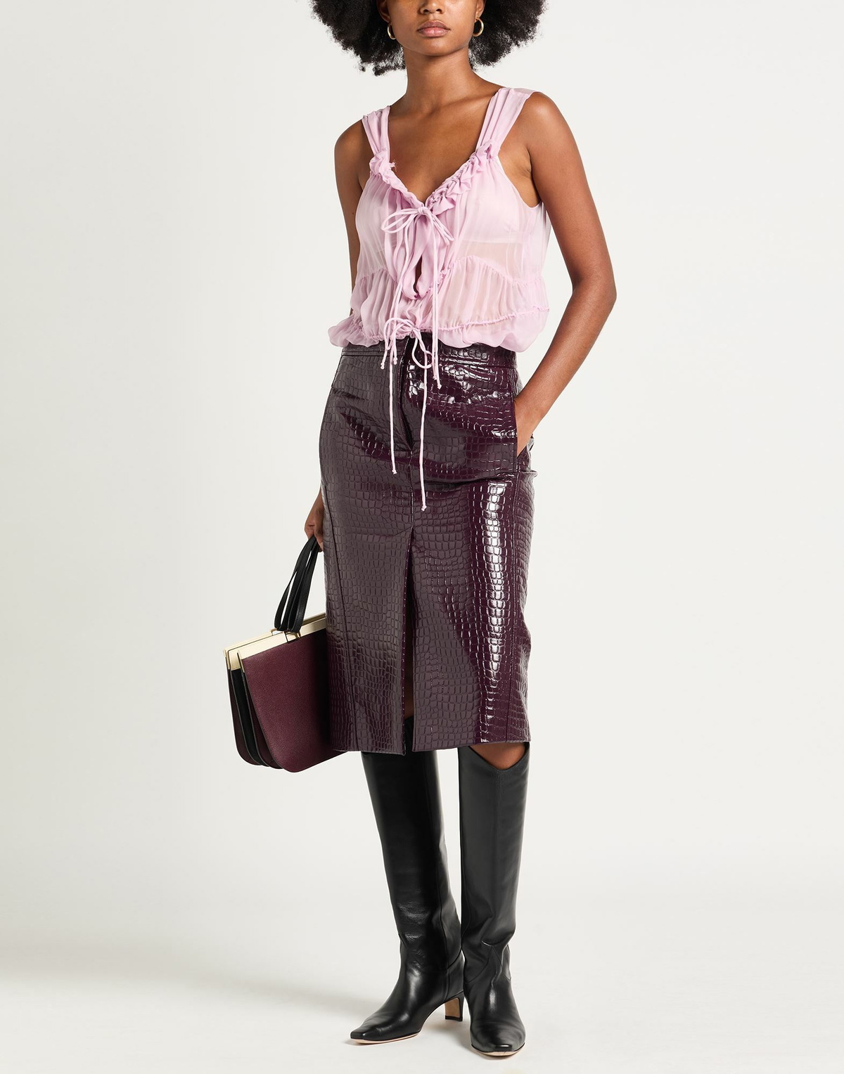 Maison Margiela Womens Bodysuit in Pink