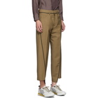 Lanvin Tan Asymmetric Trousers