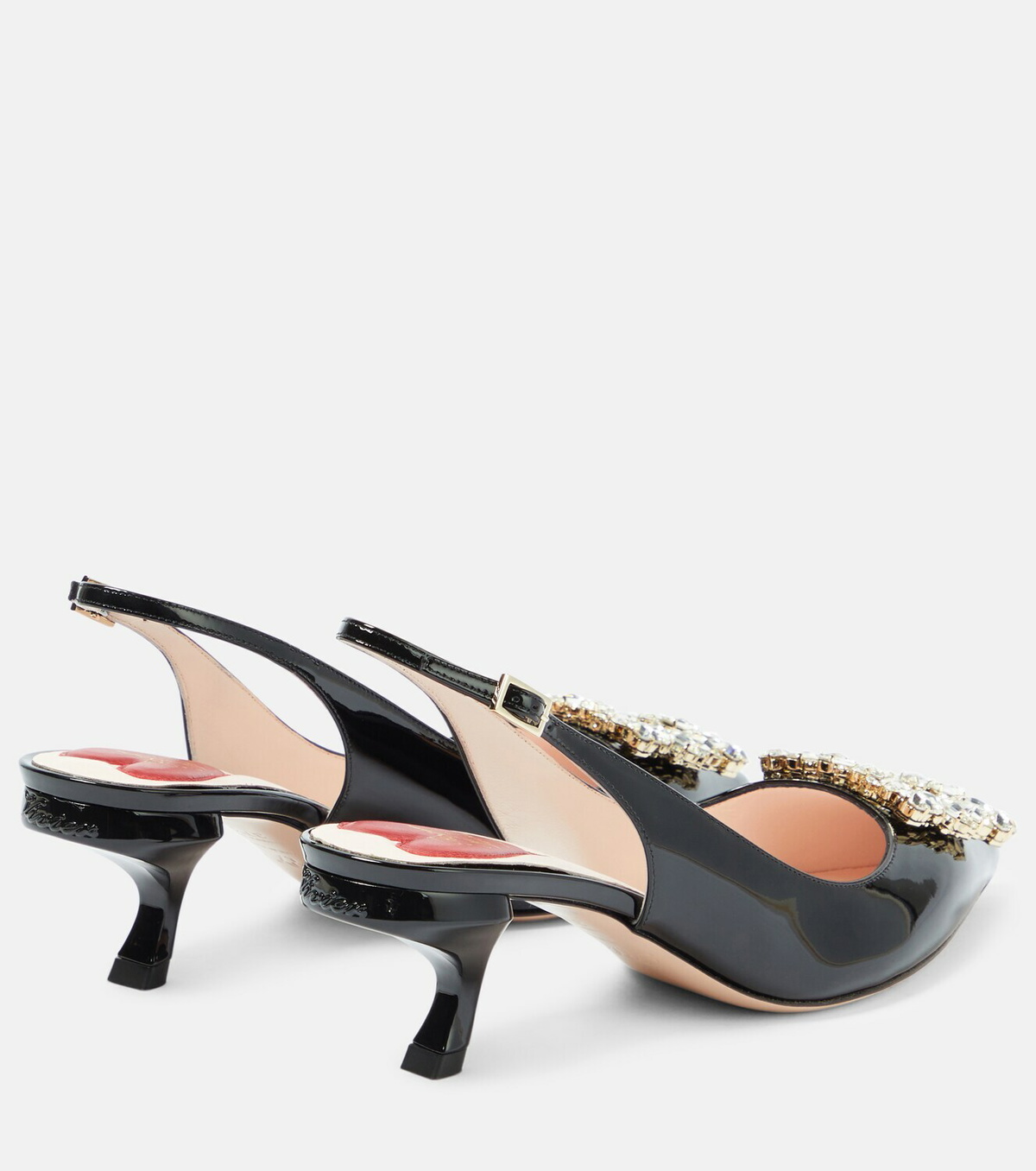 【在庫僅少】 slingback leather patent Virgule Vivier Roger pumps Vivier Roger 洋書