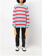CHARLES JEFFREY LOVERBOY - Striped Wool Blend Sweater