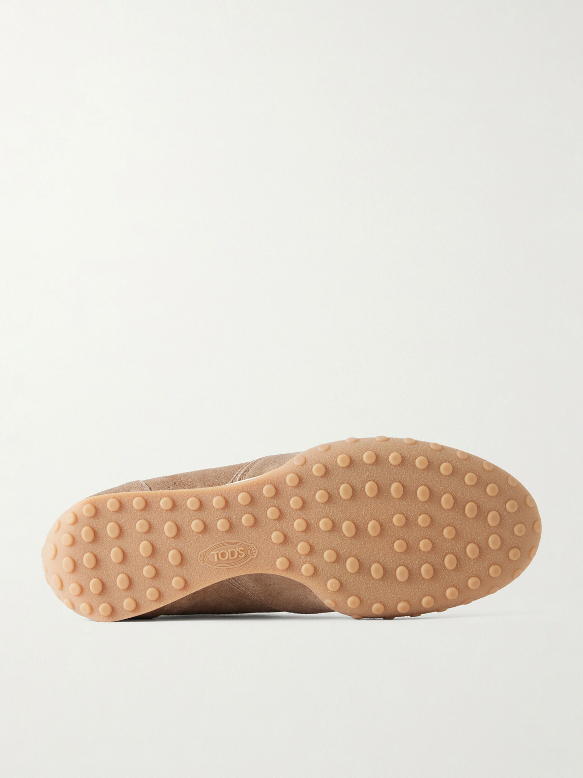 Tod's - Panelled Leather-Trimmed Suede Sneakers - Brown