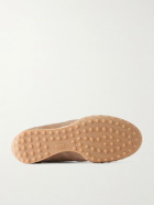 Tod's - Panelled Leather-Trimmed Suede Sneakers - Brown