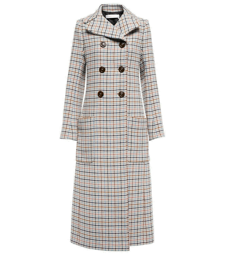 Photo: See By Chloe - Houndstooth checked wool-blend coat
