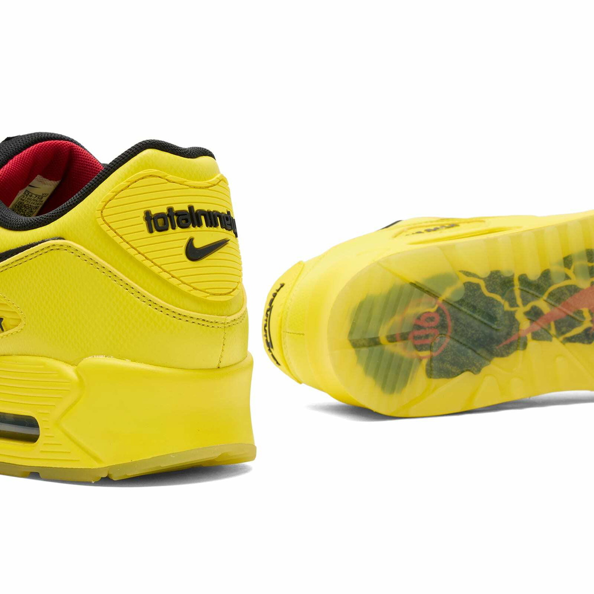 Nike Men's Air Max 90 Sneaker in Zest/Black/Red