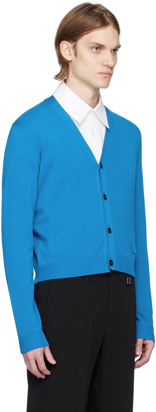 Wooyoungmi Blue Cropped Cardigan Wooyoungmi