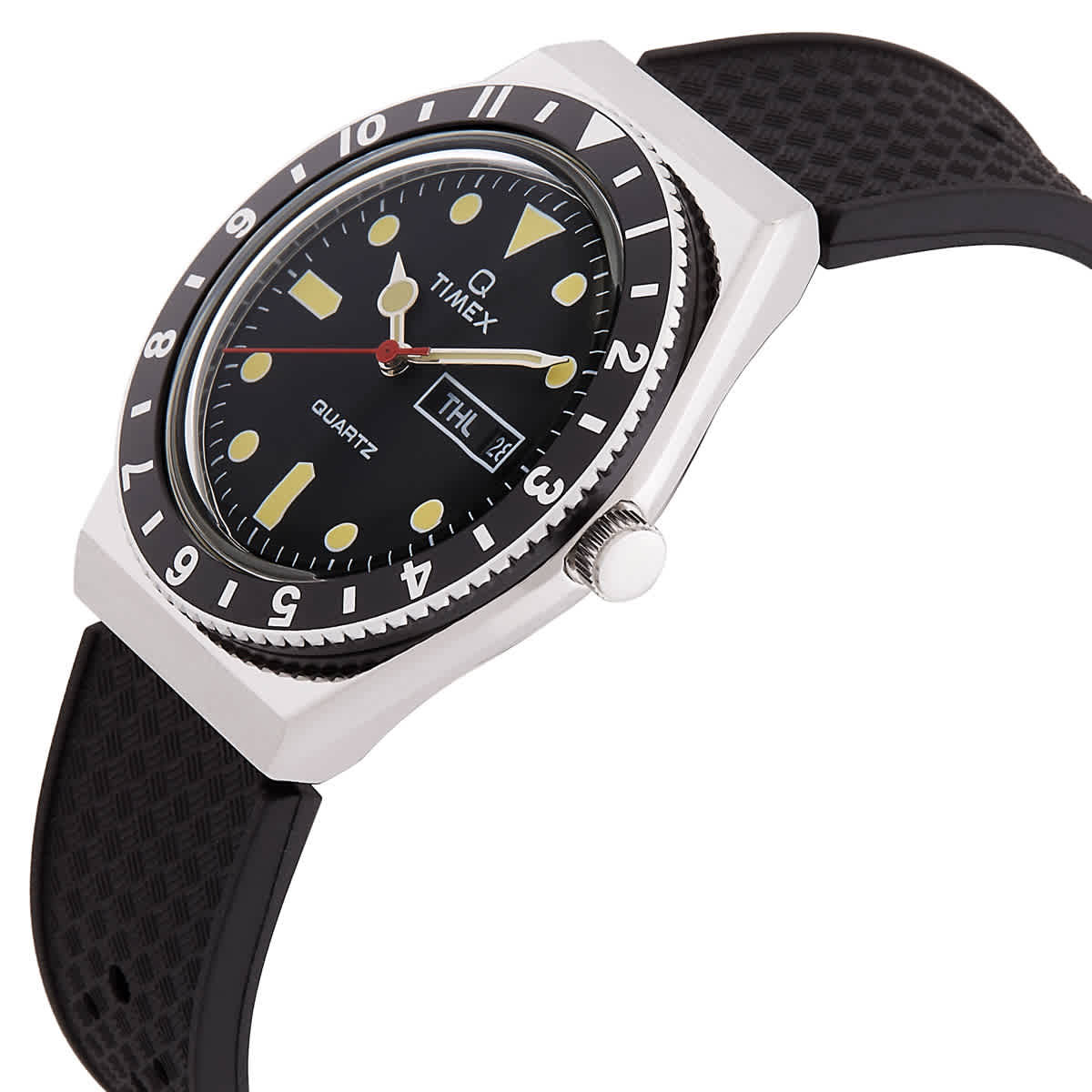 Timex Q Timex Quartz Black Dial Mens Watch TW2V32000