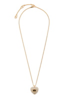 Valentino Coeur Royal Pavé Necklace - Gold - One Size