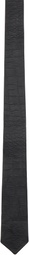 VEERT Black Croco Leather Tie