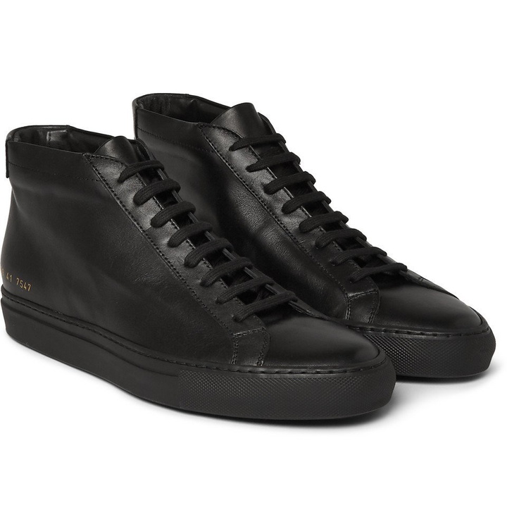 Photo: Common Projects - Original Achilles Leather High-Top Sneakers - Men - Black