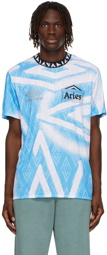 Aries Blue & White Umbro Edition Jersey T-Shirt