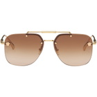 Versace Gold Aviator Sunglasses