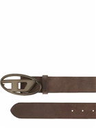 DIESEL - 3.9cm Oval-d Leather Belt