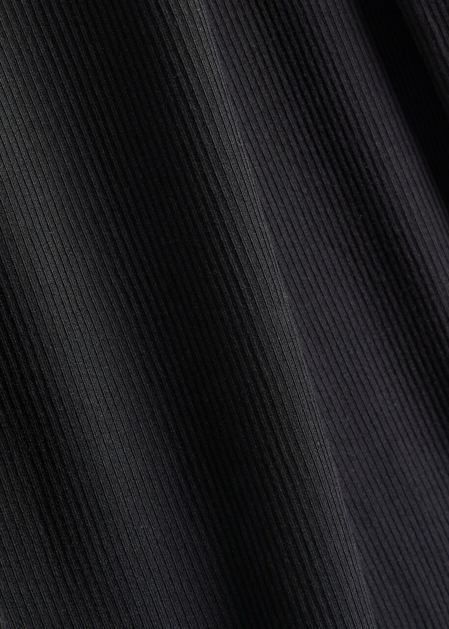 Skims Ribbed Modal-blend Maxi Dress Black