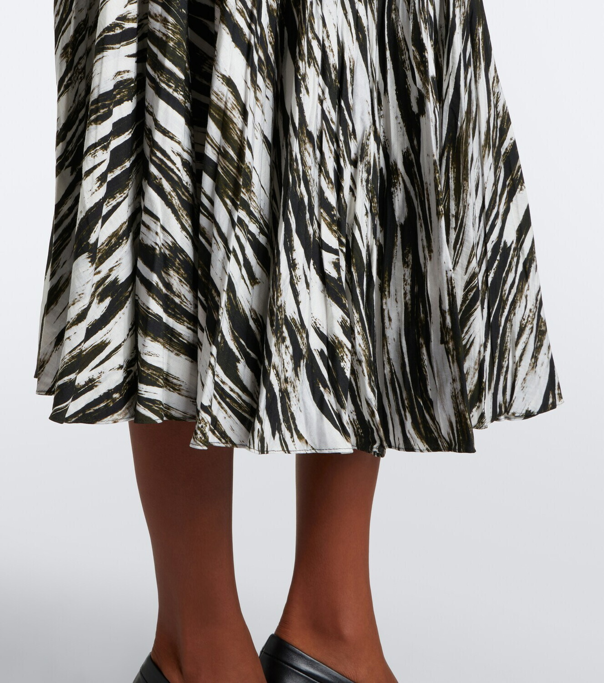 Proenza Schouler White Label Runa printed twill midi skirt