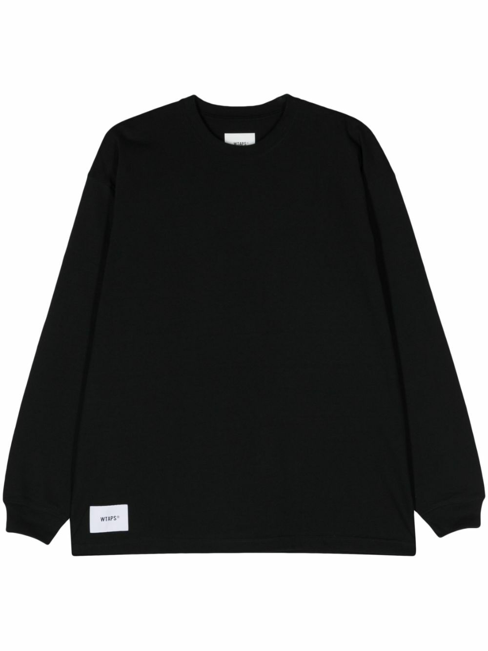 WTAPS Black Logo-Applique Cotton Sweatshirt WTAPS
