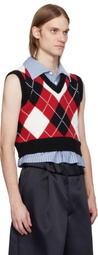 Charles Jeffrey LOVERBOY Multicolor Smart Cropped Vest