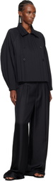 PLEATS PLEASE ISSEY MIYAKE Black Smooth Jacket