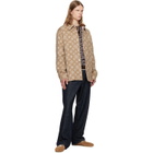 Casablanca Beige Monogram Wool Overshirt