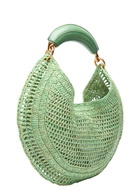 Chloe Summer Banana Logo Raffia Shoulder bag - Green - One Size