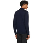 PS by Paul Smith Navy Long Sleeve Merino Polo