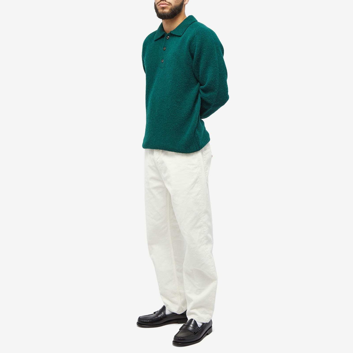 Howlin by Morrison Men's Howlin' Ghost Pressure Knit Polo Shirt in Forest