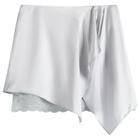Acne Studios Women's Inouki Shiny Satin Skirt in Ice Blue